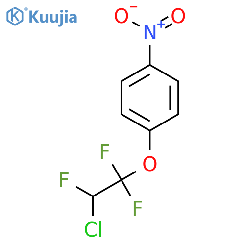Benzene, 1-(2-chloro-1,1,2-trifluoroethoxy)-4-nitro- structure