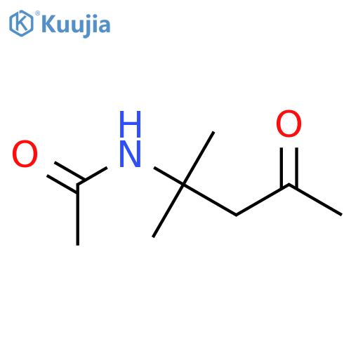 N-(1,1-dimethyl-3-oxobutyl)acetamide structure