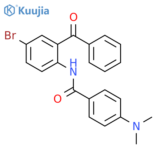N-(2-benzoyl-4-bromophenyl)-4-(dimethylamino)benzamide structure