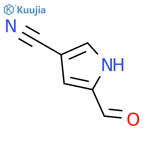 5-formyl-1H-Pyrrole-3-carbonitrile structure