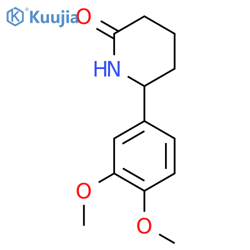 6-(3,4-Dimethoxyphenyl)-2-piperidinone structure