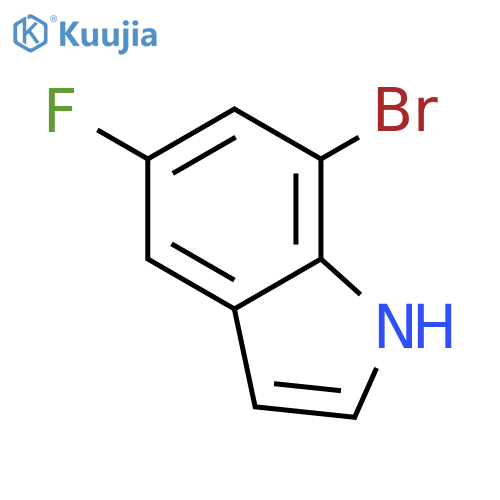 7-Bromo-5-fluoro-1H-indole structure
