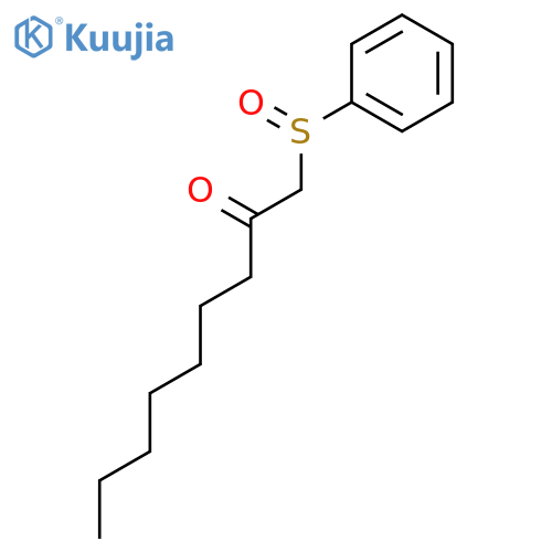 2-NONANONE, 1-(PHENYLSULFINYL)- structure