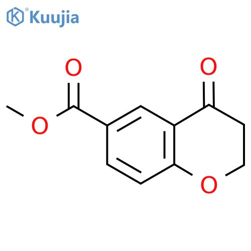 methyl 4-oxo-3,4-dihydro-2H-1-benzopyran-6-carboxylate structure