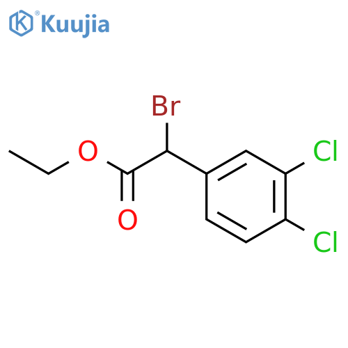 Benzeneacetic acid, a-bromo-3,4-dichloro-, ethyl ester structure