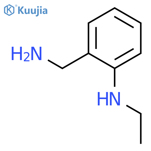 Benzenemethanamine, 2-(ethylamino)- structure