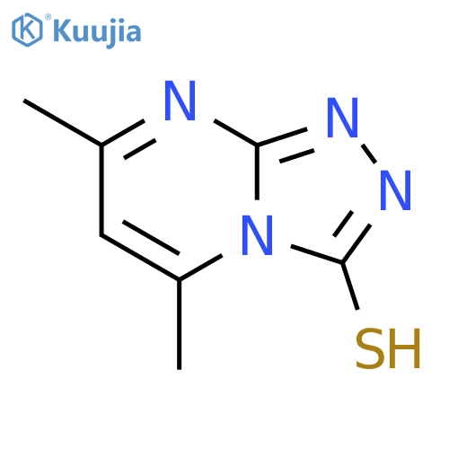 5,7-dimethyl-[1,2,4]triazolo[4,3-a]pyrimidine-3-thiol structure