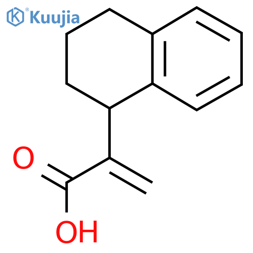 2-(1,2,3,4-tetrahydronaphthalen-1-yl)prop-2-enoic acid structure