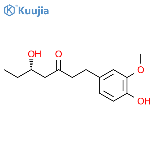 (5S)-5-Hydroxy-1-(4-hydroxy-3-methoxyphenyl)heptan-3-one structure
