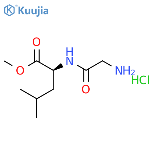 H-Gly-Leu-Ome Hydrochloric Acid Salt structure