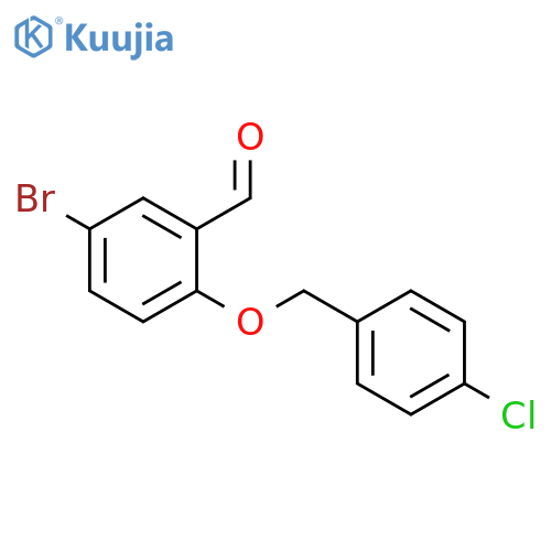 5-Bromo-2-(4-chlorobenzyl)oxybenzaldehyde structure