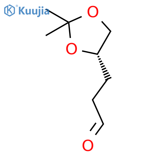 1,3-Dioxolane-4-propanal, 2,2-dimethyl-, (4S)- structure