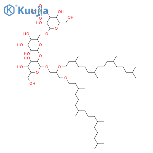 Archaeol; 1-O-[3-O-Sulfo-β-D-galactopyranosyl-(1→6)-α-D-mannopyranosyl-(1→2)-α-D-glucopyranoside] structure