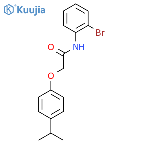 N-(2-Bromophenyl)-2-(4-isopropylphenoxy)acetamide structure