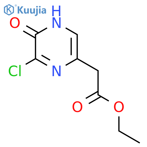 ethyl 2-(3-chloro-2-oxo-1,2-dihydropyrazin-1-yl)acetate structure