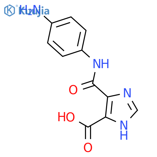 1H-Imidazole-5-carboxylicacid, 4-[[(4-aminophenyl)amino]carbonyl]- structure
