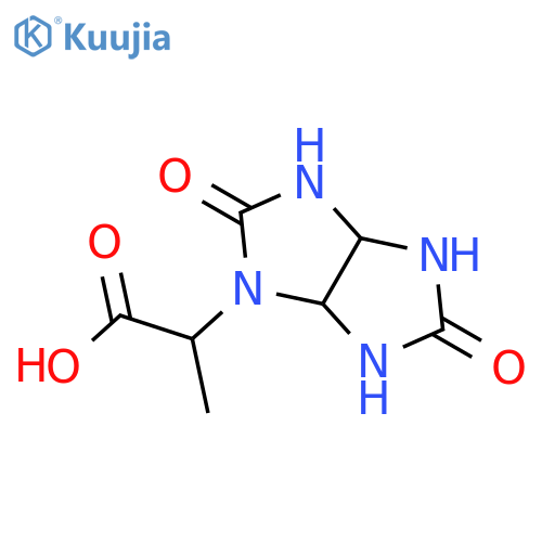 2-(2,5-dioxo-hexahydro-imidazo[4,5-d]imidazol-1-yl)-propionic acid structure
