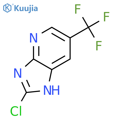 2-Chloro-6-(trifluoromethyl)-3H-imidazo[4,5-b]pyridine structure