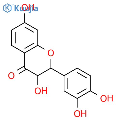 4H-1-Benzopyran-4-one,2-(3,4-dihydroxyphenyl)-2,3-dihydro-3,7-dihydroxy-, (2R,3R)- structure