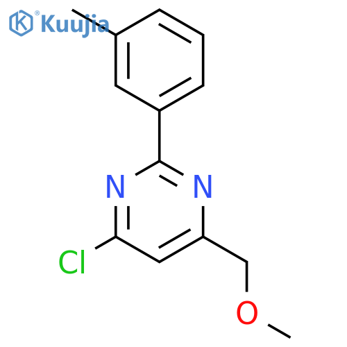4-Chloro-6-(methoxymethyl)-2-(3-methylphenyl)pyrimidine structure