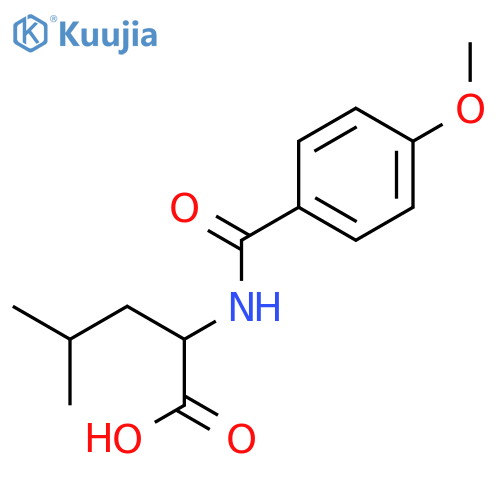 L-Leucine,N-(4-methoxybenzoyl)-, monosodium salt (9CI) structure