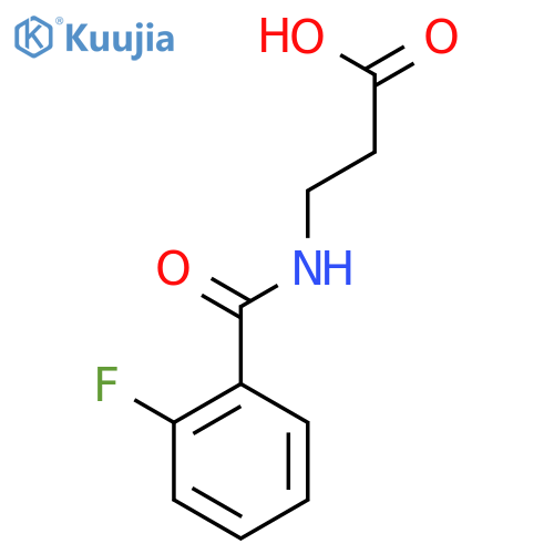 N-(2-Fluorobenzoyl)-β-alanine structure