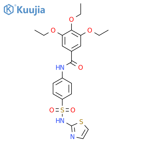 3,4,5-triethoxy-N-{4-(1,3-thiazol-2-yl)sulfamoylphenyl}benzamide structure