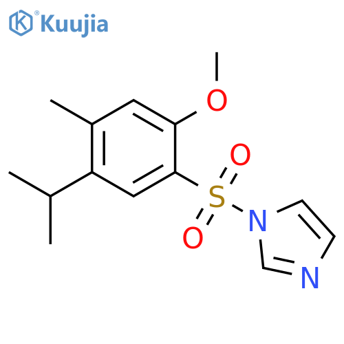 1-2-methoxy-4-methyl-5-(propan-2-yl)benzenesulfonyl-1H-imidazole structure