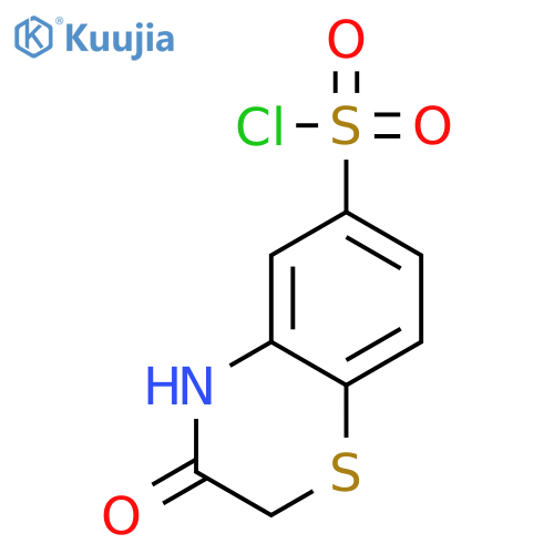 3-oxo-3,4-dihydro-2H-1,4-benzothiazine-6-sulfonyl chloride structure