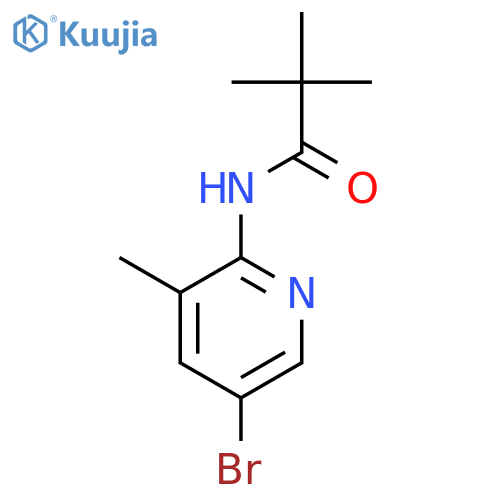 5-Bromo-2-pivaloylamino-3-picoline structure