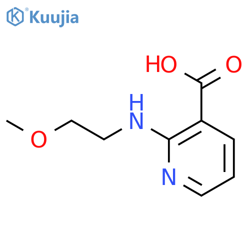 2-[(2-Methoxyethyl)amino]nicotinic acid structure