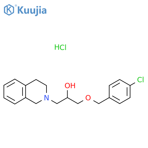 1-[(4-chlorophenyl)methoxy]-3-(1,2,3,4-tetrahydroisoquinolin-2-yl)propan-2-ol hydrochloride structure