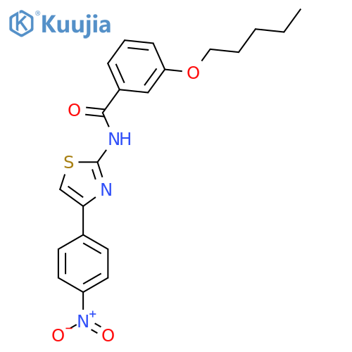 N-4-(4-nitrophenyl)-1,3-thiazol-2-yl-3-(pentyloxy)benzamide structure