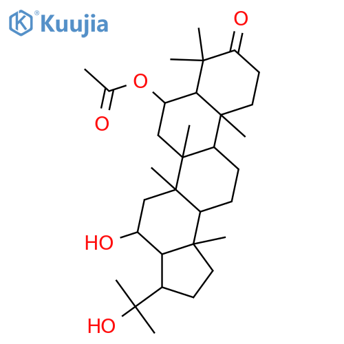 3,6,16,22-Hopanetetrol; (3β,6α,16β,21αH)-form, 3-Ketone, 6-Ac structure