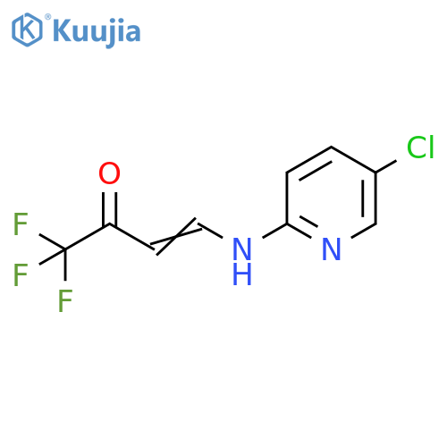 (E)-4-[(5-CHLORO-2-PYRIDINYL)AMINO]-1,1,1-TRIFLUORO-3-BUTEN-2-ONE structure