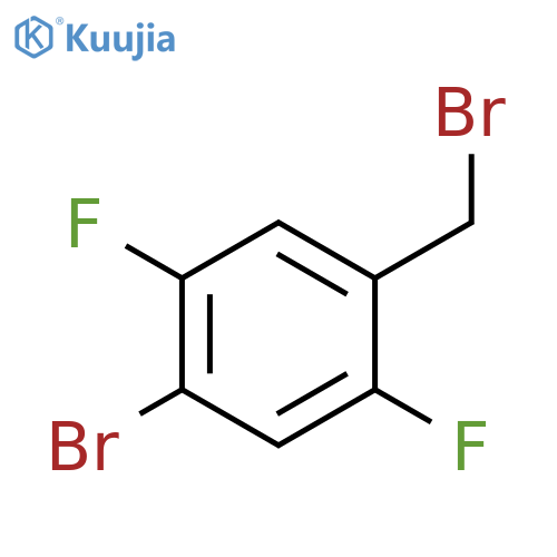 1-bromo-4-(bromomethyl)-2,5-difluorobenzene structure