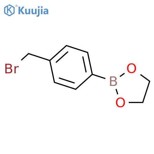 2-4-(Bromomethyl)phenyl-1,3,2-dioxaborolane structure