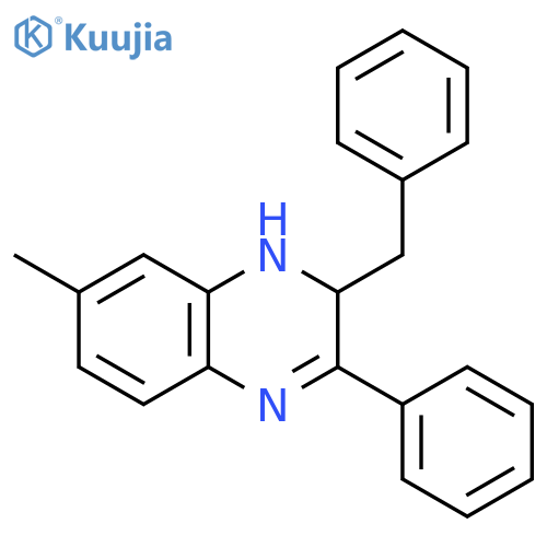Quinoxaline, 1,2-dihydro-7-methyl-3-phenyl-2-(phenylmethyl)- structure