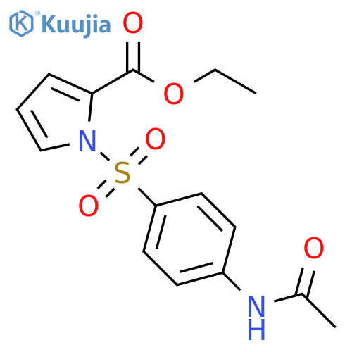 1H-Pyrrole-2-carboxylic acid, 1-[[4-(acetylamino)phenyl]sulfonyl]-, ethylester structure