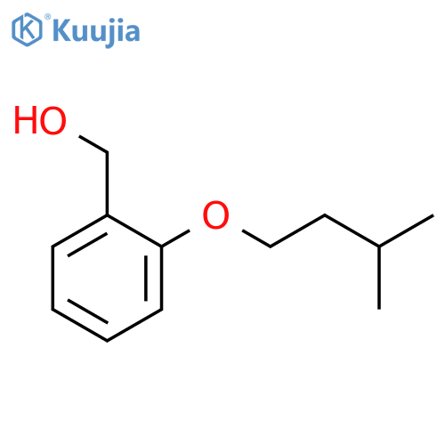 [2-(3-methylbutoxy)phenyl]methanol structure