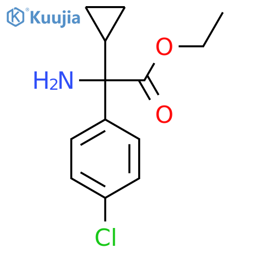 Ethyl 2-amino-2-(4-chlorophenyl)-2-cyclopropylacetate structure