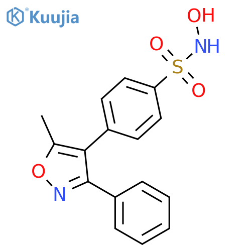 Benzenesulfonamide, N-hydroxy-4-(5-methyl-3-phenyl-4-isoxazolyl)- structure