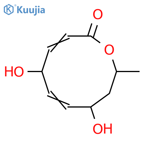 5,8,9,10-Tetrahydro-5,8-dihydroxy-10-methyl-2H-oxecin-2-one; (2Z,4R,5E,7S,9R)-form structure