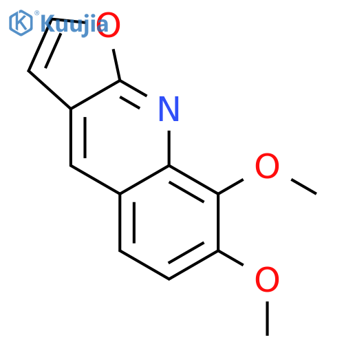 7,8-dimethoxy-furo[2,3-b]quinoline structure