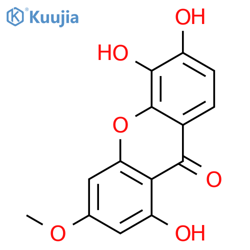 1,5,6-trihydroxy-3-methoxyxanthone structure