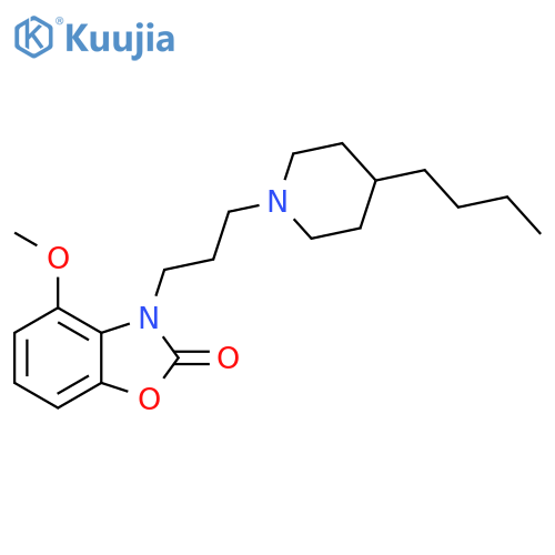 2(3H)-Benzoxazolone, 3-[3-(4-butyl-1-piperidinyl)propyl]-4-methoxy- structure