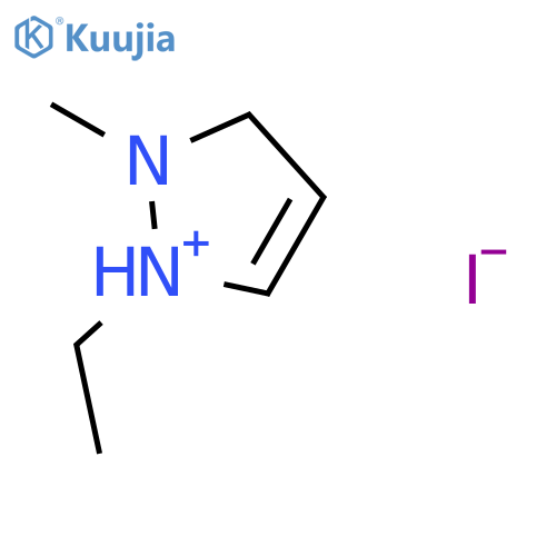 1-Ethyl-2-methyl-2,3-dihydro-1H-pyrazol-1-ium iodide structure