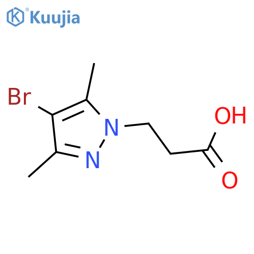 3-(4-Bromo-3,5-dimethyl-1H-pyrazol-1-yl)propanoic acid structure