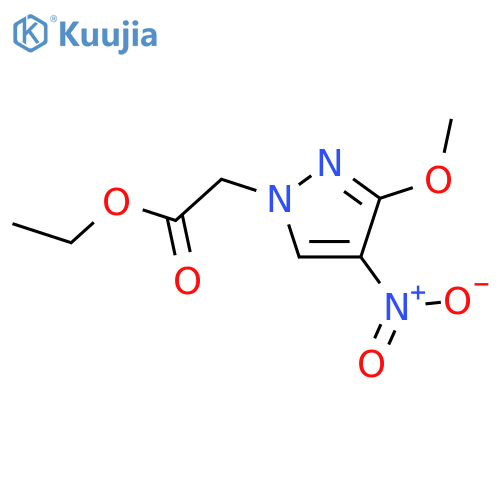 ethyl 2-(3-methoxy-4-nitro-1H-pyrazol-1-yl)acetate structure