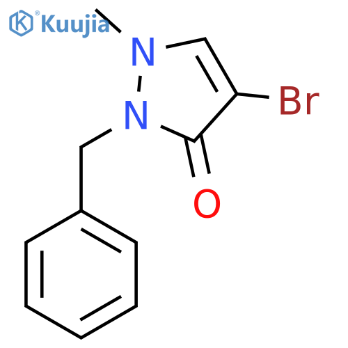2-Benzyl-4-bromo-1-methyl-1H-pyrazol-3(2H)-one structure